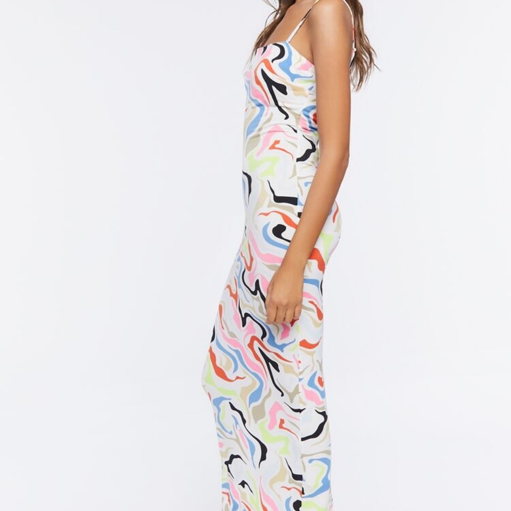 Marble print midi cami dress. Never worn